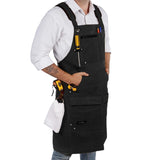 4 x Brand New ecoZen Lifestyle Work Aprons for Men for the Shop - Carpenter Apron and Workshop Aprons for Woodwork, Heavy Duty Oilcloth Tool Apron, Fully Adjustable from S-XXXL - RRP €275.92