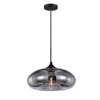 1 x RAW Customer Returns S-Cevada 28 cm Colorful Glass Lampshade Hanging Lamp, Industrial Vintage Pendant Light E27 Loft Bar Ceiling Light Pendant Lamp for Kitchen Bedroom Living Room Chandelier Silver  - RRP €79.99