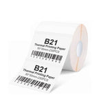 1 x RAW Customer Returns Label Printer Ribbon Compatible for NIIMBOT B21 B1 B3S, Barcode Address Label Printer Paper White Waterproof Anti-Oil Scratch-Resistant Sticker 50x30mm 230 Labels - RRP €17.99