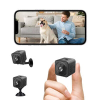 1 x RAW Customer Returns LySuyeo Mini Camera, Full HD Surveillance Camera 1080P WiFi Camera with Motion Detection Night Vision, Surveillance Camera with Battery Power Suitable for Families Used - RRP €30.24