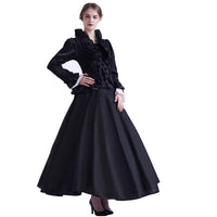 1 x RAW Customer Returns GRACEART Women s Victorian Crinoline Dress Vintage Medieval Masquerade Dresses XL, Black  - RRP €65.99