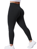 1 x RAW Customer Returns ZAAYO Women s Sports Leggings with Booty Scrunch Butt Push Up High Waist Sports Pants Gym Pants Black Small - RRP €26.99