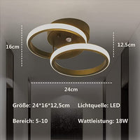 1 x RAW Customer Returns EIDEARAY LED ceiling light white with motion detector inside, 18W warm white 3000K ceiling lamp 24 16 12.5CM, sensor lamp, suitable for hallways, garages, basements, carports, stairwells - RRP €28.0