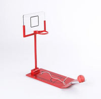 1 x RAW Customer Returns CRSUSUKJ Table Mini Basketball Shooting Game, Desktop Basketball Toy Mini Fun Basketball Game Toy for Girls Boys Children, Foldable Table Game Red  - RRP €18.14