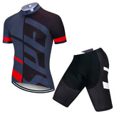 1 x RAW Customer Returns GodUp Men s Cycling Jersey Set Quick Dry Seat Pad Breathable Bib Cycling Pants S-2XL Gray Black Strapless XL - RRP €33.78