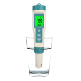 1 x RAW Customer Returns pH meter water, digital PPM meter water, 7 in 1 PH TDS SALT ORP SG TEMP EC meter with ACT, TDS meter for drinking water, aquarium, hydroponics, salt water, SPA - RRP €40.33