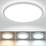 1 x RAW Customer Returns zemty 28W 3200LM LED ceiling light flat 29.5cm 3 colors 3000 4500 6000K ceiling lamp, ultra thin LED lamps ceiling lamps, ceiling lights ceiling lighting for bathroom, living room, kitchen, bedroom - RRP €21.42