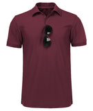 1 x RAW Customer Returns JACKETOWN Polo Shirts Men Short Sleeve Breathable Quick-drying Polo Shirts Men Summer Button Placket T-Shirts Men Casual Sports Shirt Basic Regular Fit Golf Polo Shirt Wine Red-XL  - RRP €32.99