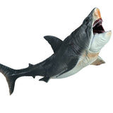 1 x RAW Customer Returns SIENON Large Shark Toy Megalodon 27CM Realistic Figure Deep Sea Creature Plastic Hand Painted Ocean Animal Model Playset for Bath Toys Cake Topper Collection - RRP €18.14