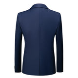 1 x RAW Customer Returns KUDORO Men s Suits Slim Fit 2-Piece Two Buttons for Wedding Business Men s Suit Jacket Trousers Blue, M  - RRP €89.99