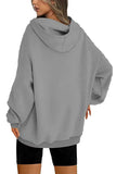 1 x RAW Customer Returns NEYOUQE Sweater women s sweater winter long sleeve solid color loose sweatshirts fleece lined soft casual women s hoodie gray S 36-38 - RRP €36.99