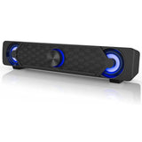 1 x RAW Customer Returns Smalody Soundbar, USB Soundbar, Gaming Speakers with Cool LED Lights, Multimedia Speakers, Perfect for PC Gaming, Computer, Desktop, Laptop - RRP €29.99