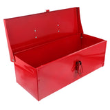 1 x RAW Customer Returns Generic tool box made of iron sheet red metal tool box metal household tool storage case with metal closure storage container, 39X16CM, 3M2714Q57LQI0 - RRP €38.99