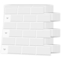 1 x RAW Customer Returns Art3d ceramic tiles metro tiles self-adhesive tile stickers adhesive tiles kitchen 3d wall panels white 30 x 30cm - RRP €37.74