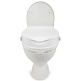 1 x RAW Customer Returns Dunimed Toilet Seat Raise - 10 cm with Lid - Attachable Toilet Seat Raise - Toilet Seat Raise - Toilet Seat Attachment for the Elderly, Multi-Colour - RRP €35.28