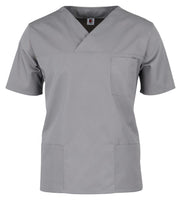 1 x RAW Customer Returns beb Kasack Basic Unisex Medical Slip-On Shirt, Medium Grey, XXL - RRP €22.99