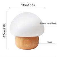 1 x RAW Customer Returns NiC IS COCNG USB mushroom lamp, children s LED night light with silicone base, bedside lamp with remote control, 4 light modes and 16 colors, soft eye protection and memory function - RRP €26.5