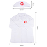 1 x RAW Customer Returns HENGBIRD doctor s coat for children, children s doctor costume, doctor s coat, lab coat, nurse apron and cap, doctor accessories, girls, boys, children s toys, gifts for ages 3, 4, 5 and up - RRP €13.2