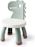 1 x RAW Customer Returns Balama children s chair made of plastic, dinosaur, green, 25.3 cm seat height, for indoor and outdoor use, BPA free, durable and lightweight - RRP €26.51