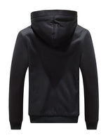 1 x RAW Customer Returns LEZUAN Hoodie Men Winter Warm Full Zip Hoodie Men s Sweatshirts Long Sleeve Pullover Thick Jacket Fleece Lined Coat Black,L  - RRP €48.99