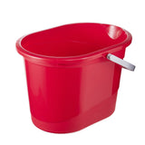 1 x RAW Customer Returns keeeper cleaning bucket with ergonomic handle, recessed grip and spout, oval, 13 l, Thies, red - RRP €19.06