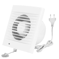 1 x RAW Customer Returns HUGOOME Exhaust Fan 100 mm 12W 130m h Ventilation Extractor with Anti-Return Check Valve Chain Switch, Window and Wall Mounted Fans for Kitchen Bathroom Greenhouse Garage -4 inch - RRP €31.07