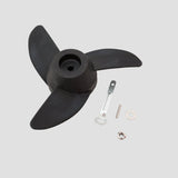 1 x RAW Customer Returns U-BCOO Propeller Electric Outboard Motor Prop for 55lb, 62lb, 86lb Trolling Motors Mount Accessory Boat, 3-Blades Black  - RRP €25.79