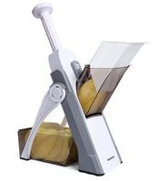 1 x RAW Customer Returns SupMakin Vegetable Cutter, Once for All Adjustable Vegetable Slicer Genius Mandolin Vegetable Slicer Potato Cutter Onion Cutter Gray - RRP €38.99