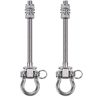 1 x RAW Customer Returns BeneLabel 2x Hanging Bolts 23.5cm Hammock Swing Hanger, Swivel Stainless Steel Mounting Kit Set for Indoor Outdoor Playground Chair Yoga Rope Punching Bag Sandbag, 1800lbs - RRP €20.78