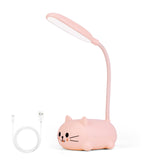 1 x RAW Customer Returns Marstey Martstey Kids Desk Lamp, Baby Night Light, Night Light, Foldable Mini Cat Reading Lamp with Touch Sensor, 4000K Rechargeable for Children s Room Decoration - RRP €20.4