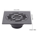 1 x RAW Customer Returns Fafeicy Square Shower Floor Drain Thickened Stainless Steel Heavy Duty Home Bathroom Shower Deodorizing Waste Floor Drain Ordinary Floor Drain  - RRP €13.28