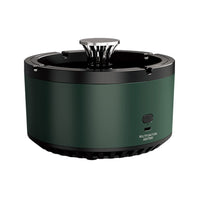 1 x RAW Customer Returns Ashtray Air Purifier, Smokeless Ashtray, Removable Smokeless Ashtray Air Purifier, USB Rechargeable Ashtray for Home Office Outdoor Dark Green  - RRP €23.1