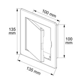 2 x RAW Customer Returns Awenta Plastic Door Access Panel 300x400mm White Opening Flap Cover Plate Door Latch Concealed Hinge Removable Door Smooth Paintable Surface - RRP €39.24