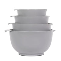 1 x RAW Customer Returns BoxedHome Gray Mixing Bowl Set Mixing Bowl Set Plastic Salad Bowl Non-Slip Stackable Serving Bowls for Kitchen 4-Piece Mixing Bowl Set - RRP €23.18