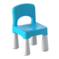 2 x RAW Customer Returns burgkidz plastic children s chair with a load capacity of up to 100 kg, children s chair blue with a seat height of 9.3 for indoor and outdoor use, durable and lightweight - RRP €46.46