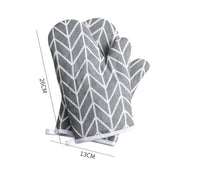 1 x Brand New Voarge 1 Pair Thick Oven Gloves, Heat Resistant, Heat Resistant Oven Gloves in Many Fun Designs Grey Geometry  - RRP €22.8