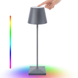 2 x RAW Customer Returns Postlucky Table Lamp Wireless Dimmable Touch LED Table Lamp Battery USB Rechargeable LED Table Lamp Wireless with Warm White 8 Colors RGB Battery Table Lamp Outdoor IP54 for Garden Dining Table Hotel - RRP €97.1