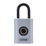 1 x RAW Customer Returns ABUS Touch 57 45 fingerprint lock - keyless, weatherproof padlock - IP66 IP68 - for gym, office, house, garden and much more, silver, 45mm - RRP €43.52