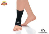 1 x Brand New COPPER HEAL ANKLE Compression Sleeve PAIR - Highest Copper Infused Socks Foot Foot Swelling Achilles Tendon Joint Pain Plantar Fasciitis Sports Injury - RRP €15.28