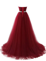 1 x RAW Customer Returns Misshow ball gown, long, elegant, vintage, off-the-shoulder, with sequins, women s dress, long, chic, evening, burgundy, 36 - RRP €96.13