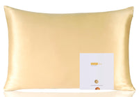 1 x RAW Customer Returns ZIMASILK Pillowcase, 100 Natural Mulberry Silk, for Hair and Skin, 19mm Silk on Both Sides, 1 Piece, Champagne, 50 x 75 cm - RRP €28.99