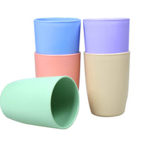 1 x RAW Customer Returns Greentainer cup set of 5 plastic cups, 380 ml shatter-proof reusable drinking cups made of healthy PP, cup for children and adults, for hot and cold drinks, microwave and dishwasher safe - RRP €16.99