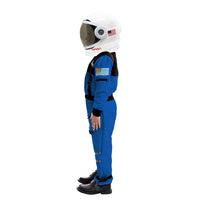 1 x RAW Customer Returns Spooktacular Creations Blue Astronaut Costume with Helmet for Kids, Space Suit, Space Jumpsuit, Halloween Astronaut NASA Costume for Boys Girls Pretend Role Play Dress Up L 10-12 yr  - RRP €46.22