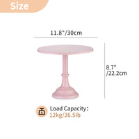 1 x RAW Customer Returns NUPTIO 30cm Pink Cake Stand, Simple Style Metal Round Wedding Event Birthday Party Dessert Cupcake Pedestal Display Plate - RRP €31.98