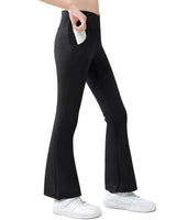 1 x RAW Customer Returns Domee Girls Leggings Flared Pants Sports Pants Black Night 158 Manufacturer Size 160  - RRP €19.15