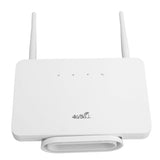 1 x RAW Customer Returns 4G WiFi Router Mobile Portable Wireless 1WAN 2LAN Port, Support 32 Users at the Same Time, Support SIM Card for Winnings, for Home Office-White EU Plug  - RRP €21.6