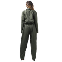 1 x RAW Customer Returns Leajap Fighter Pilot Costume Women Halloween Carnival Costume Women, Aviator Carnival Party Cosplay Costume for Adults XL  - RRP €25.2