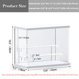 1 x RAW Customer Returns Nynelly collector s display case with light, 3 shelves, transparent acrylic glass display case with door, assembly presentation box, dust protection display case for Funko Pop, white - RRP €38.99