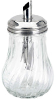 3 x Brand New MIJOMA sugar dispenser made of glass with dosing cap made of stainless steel, nostalgic look retro look, ideal for white brown sugar, 200ml - RRP €37.74