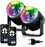 1 x RAW Customer Returns FIMEI Disco Ball 2 Pack Party Light Stage Lamp Nightclub Lighting Projector Spot Effect Stage Remote Control for Party Evening Bar Birthday Club DJ Disco Gift Kids - RRP €26.99